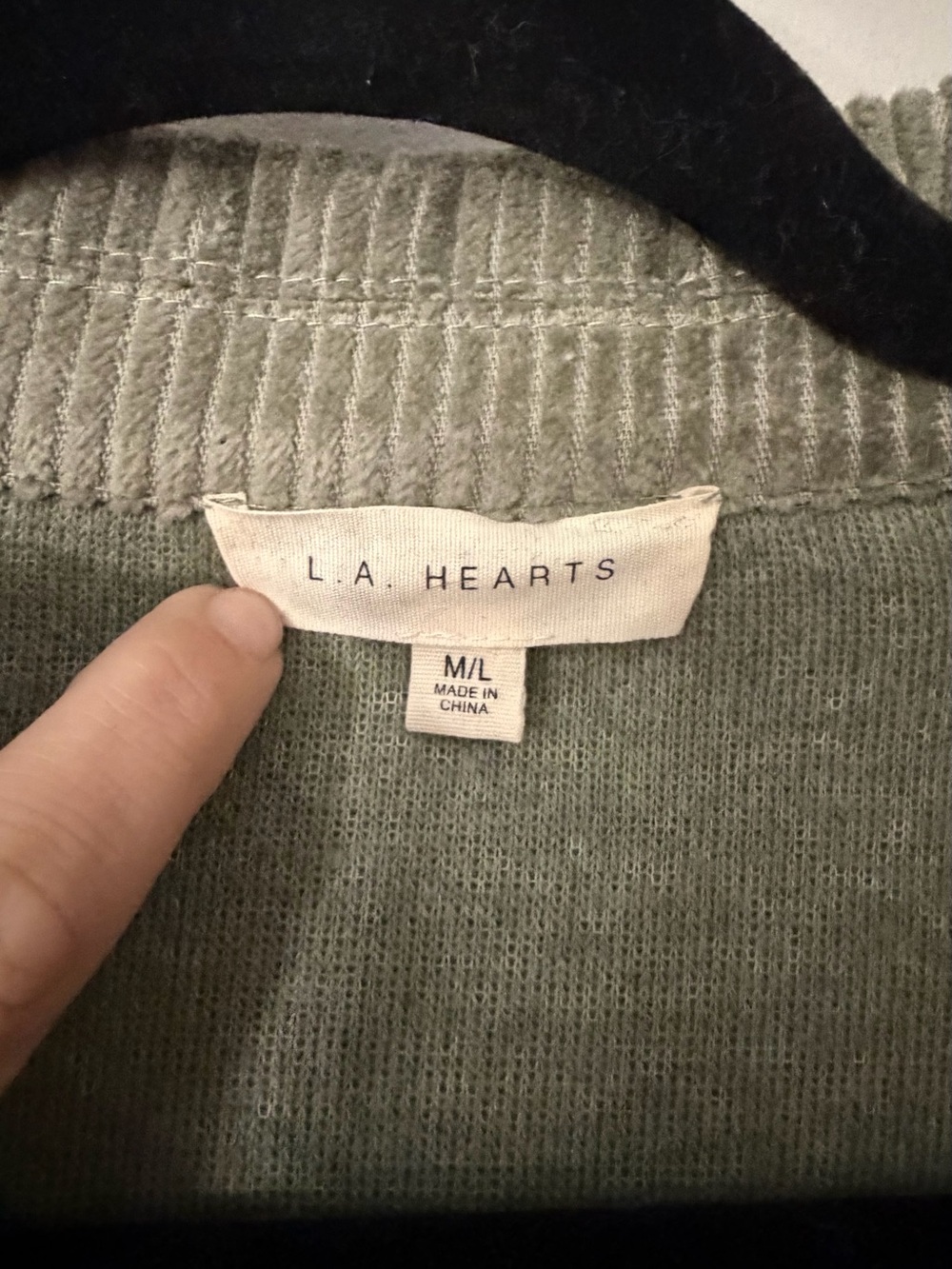 š«āØ L.A. Hearts Teddy Sherpa Jacket ā Oversized Cozy Button Up ā M/L āØāļø - Picture 3 of 3